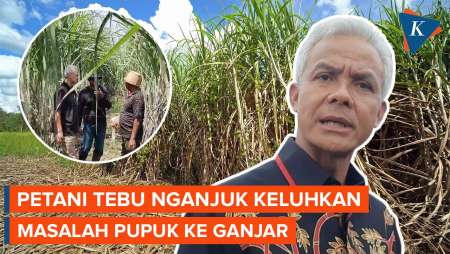 Kampanye di Nganjuk, Ganjar Dapat Keluhan dari Petani Tebu soal Sulitnya Pupuk Subsidi