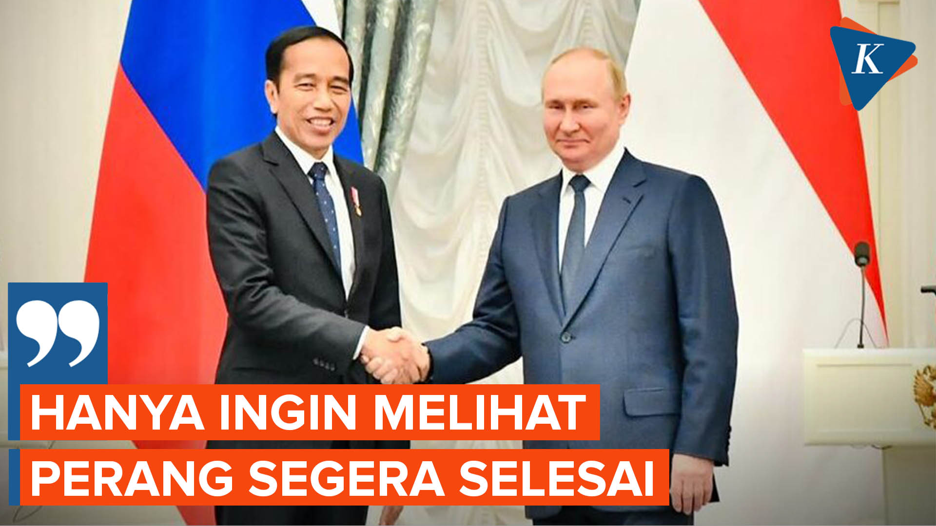Bertemu Putin, Jokowi Tegaskan Indonesia Tidak Memiliki Kepentingan Apa Pun