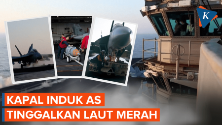 Tiga Jet Tempur Jatuh ke Laut Merah, Kapal Induk AS Pulang ke Kandang