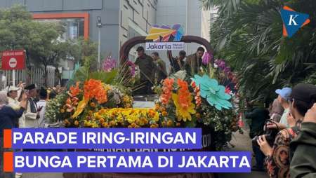 Momen Parade Bunga Jelang 5 Abad Jakarta