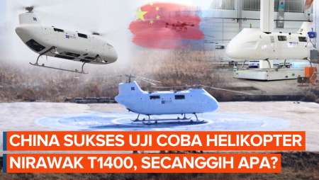 China Perkuat Teknologi Udara, Helikopter Nirawak T1400 Sukses Jalani Penerbangan Perdana