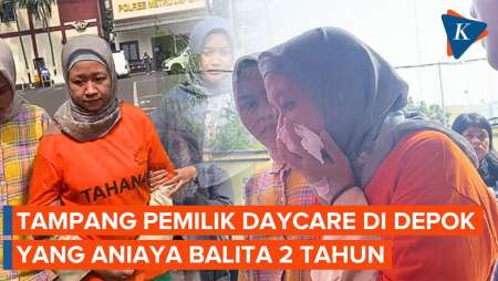 Momen Pemilik Daycare yang Aniaya Balita Pakai Baju Tahanan Usai Ditangkap