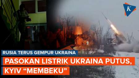 Serangan Rusia Putus Pasokan Listrik Ukraina, Kyiv "Membeku"