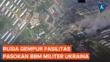 Rusia Gempur Fasilitas Pasokan BBM Militer dan Gudang Drone Ukraina