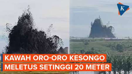 Kawah Oro-oro Kesongo Blora Meletus Lagi, Tinggi Letusan Capai 20 Meter