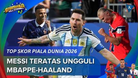 Daftar Top Skor Piala Dunia 2026, Messi Memimpin Usai Cetak Hattrick