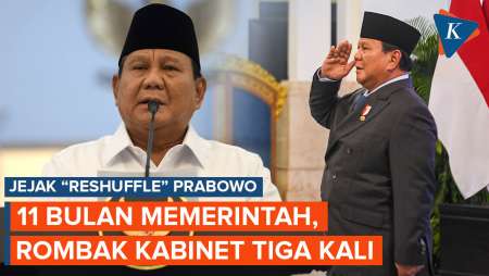 Bukan Dua, Reshuffle Kabinet Prabowo Sudah 3 Kali meski Belum Setahun Menjabat, Begini Urutannya!