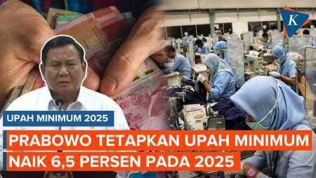 Prabowo Tetapkan Upah Minimum Naik 6,5 Persen pada 2025