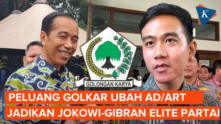 Demi Jadikan Jokowi-Gibran Elite Partai, Golkar Buka Peluang Ubah AD/ART