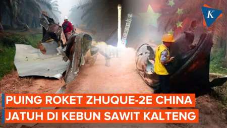 Viral Serpihan Roket China Sepanjang 9 Meter Jatuh Di Kebun Sawit Kalimantan