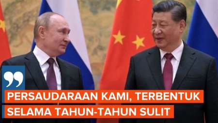 Putin: Persahabatan Rusia dan China Dibangun Sejak Perang Dunia II