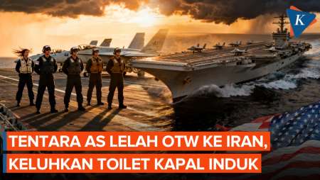 Tentara AS Curhat Lelah "OTW" Ke Iran, Toilet Kapal Induk Rusak