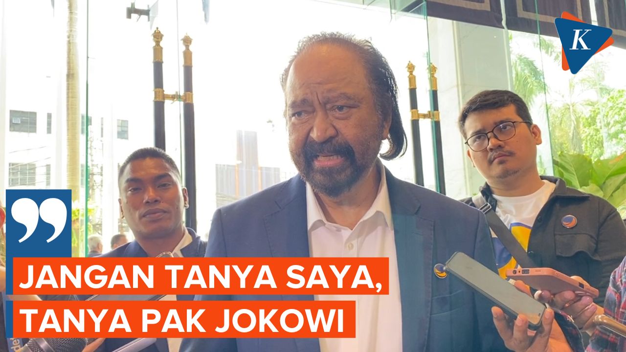 Ini Respons Surya Paloh ketika Ditanya Kapan Akan Bertemu Jokowi