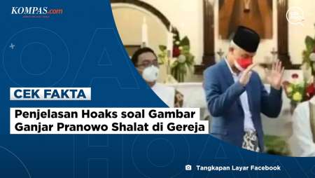 Penjelasan Hoaks soal Gambar Ganjar Pranowo Shalat di Gereja