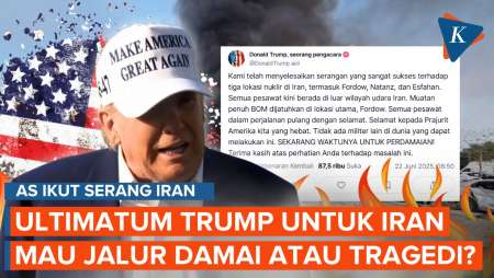 Usai AS Serang Iran, Trump: Akan Ada Perdamaian atau Tragedi bagi Iran...