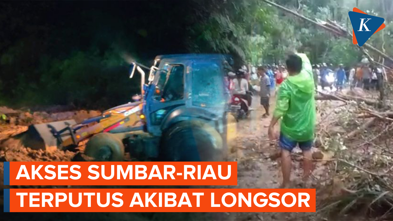 Akses Jalan Sumbar-Riau Terputus di Dekat Kelok 9 Limapuluh Kota