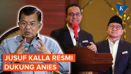 Jusuf Kalla Nyatakan Dukung Anies di Pilpres 2024