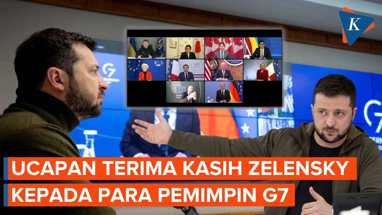 Zelensky Sampaikan Terima Kasih untuk Pemimpin G7