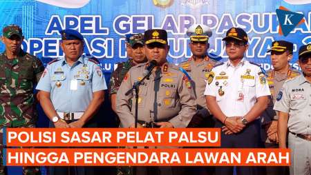 Operasi Patuh Jaya Sasar Kendaraan Pelat Palsu hingga Pengendara Lawan Arah