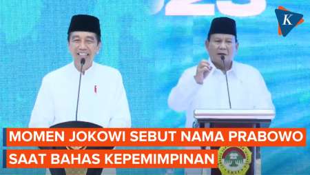 Momen Jokowi Sebut Nama Prabowo Usai Jelaskan soal Kepemimpinan