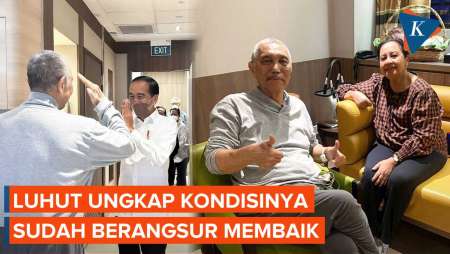 Penampilan Luhut Berambut Putih Usai Jalani Perawatan di Singapura