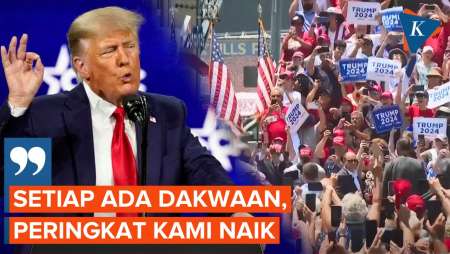 Trump soal Dakwaan Baru: Justru Tingkatkan Dukungan terhadap Saya 