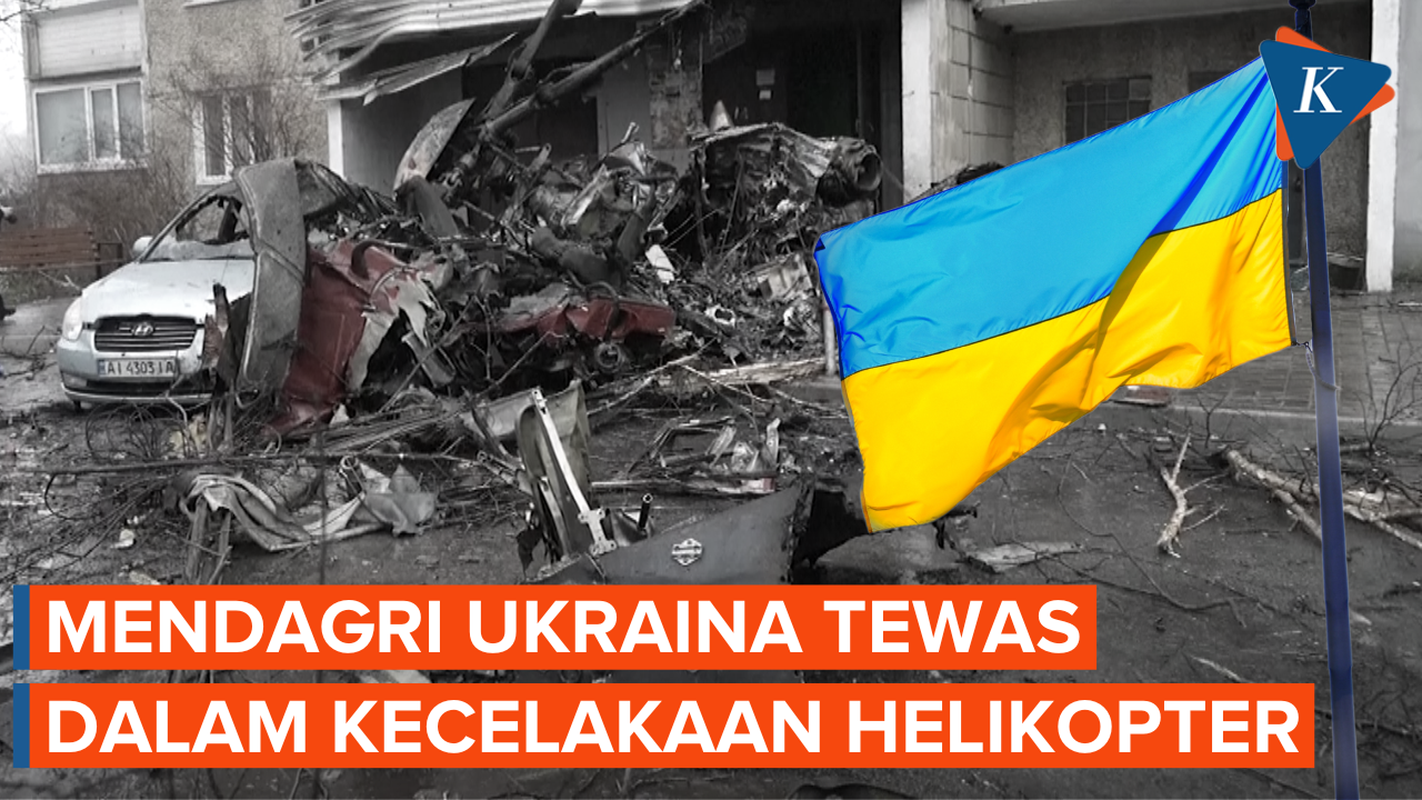 Menteri Dalam Negeri Ukraina Tewas dalam Kecelakaan Helikopter