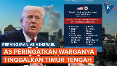 Eskalasi Meningkat, AS Desak Warganya Tinggalkan Timur Tengah Termasuk Israel