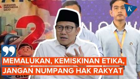 Beras Bulog Bergambar Prabowo-Gibran, Cak Imin Sebut Kemiskinan Etika