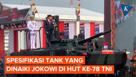Intip Spesifikasi Tank Amfibi Canggih yang Dinaiki Jokowi di HUT…