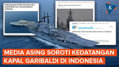 Media Asing Soroti Kedatangan Kapal Induk Giuseppe Garibaldi Di Indonesia, Apa Kata Mereka?