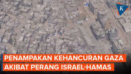Penampakan Kehancuran Gaza dari Udara, 22 Bulan sejak Perang Israel-Hamas