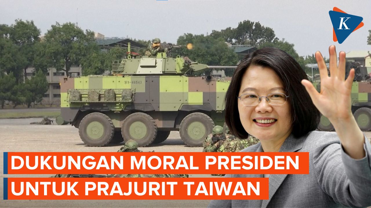 Kunjungi Markas Militer dan Presiden Taiwan Beri Dukungan ke Prajurit
