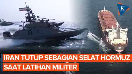 Iran Tutup Sebagian Selat Hormuz Di Tengah Ketegangan Dengan AS
