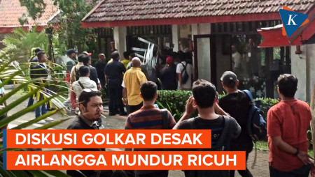 Momen Kericuhan di Diskusi Golkar untuk Desak Airlangga Mundur