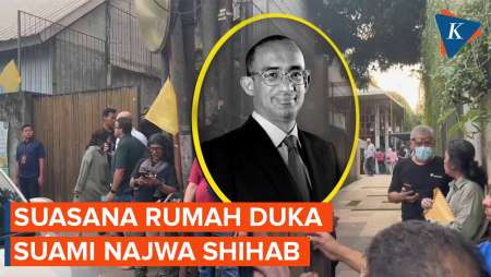 Ibrahim Suami Najwa Shihab Dimakamkan Besok, Bendera Kuning Terpasang di Rumah Duka