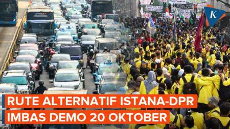 Demo 20 Oktober Bisa Picu Macet Dekat Istana Dan DPR, Ini Rute Alternatifnya