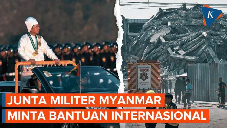 Myanmar Diguncang Gempa,Junta Militer Minta Bantuan Internasional