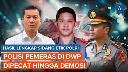 Hasil Lengkap Sidang Etik Kasus DWP, Polisi Pelaku Pemerasan Dipecat hingga Demosi