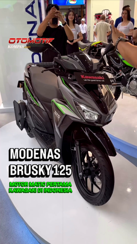 Kawasaki Luncurkan Brusky 125, Skutik Pertama Kawasaki Harga Rp 26 Jutaan