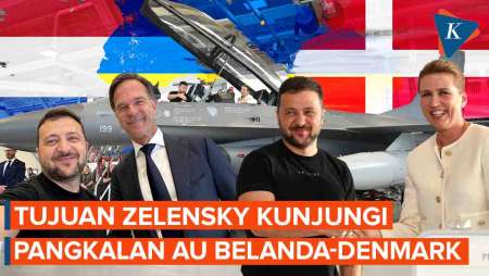 Zelensky Bertandang ke Pangkalan AU Belanda dan Denmark