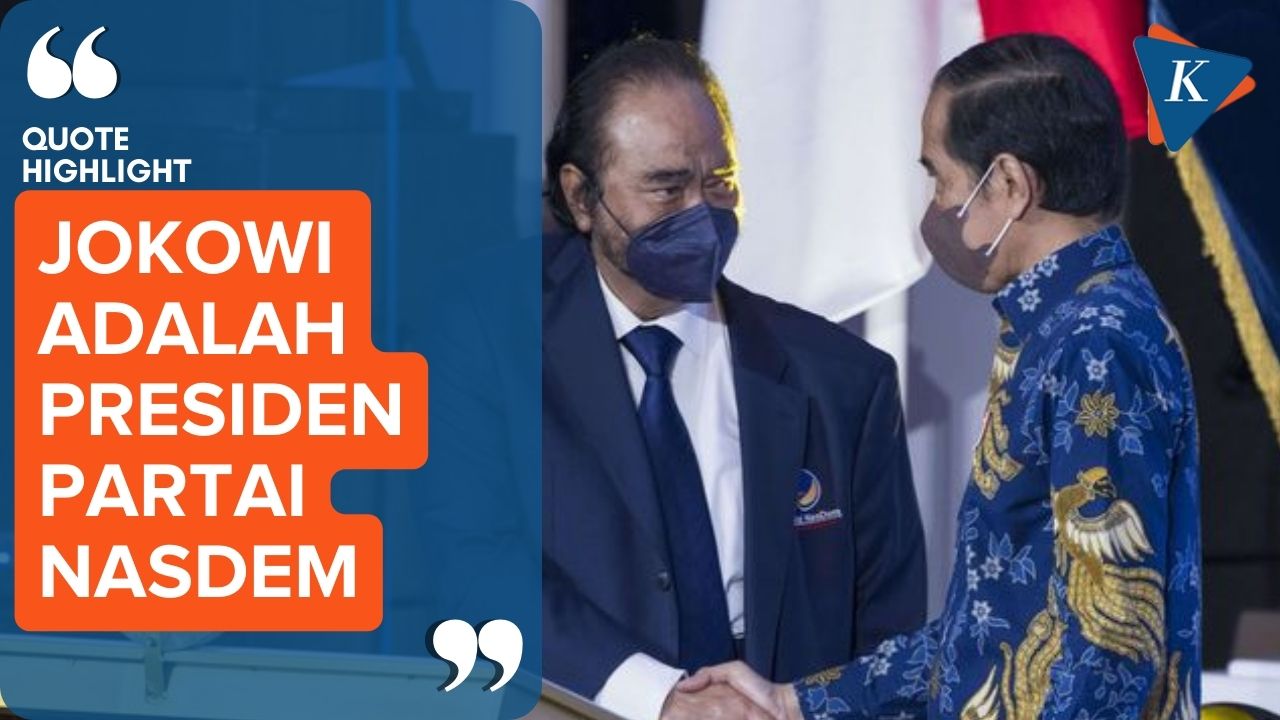 Jawab Isu Keretakan dengan Jokowi, Surya Paloh Sebut Jokowi Presiden Partai Nasdem