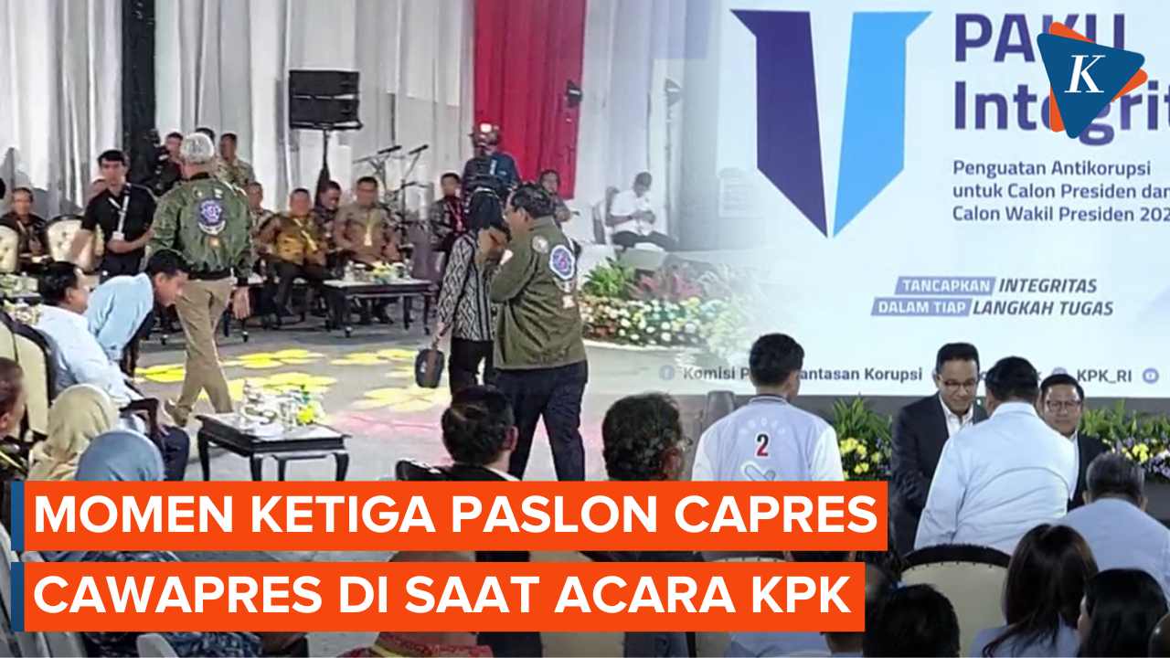 Gibran Bungkukkan Badan ke Ganjar-Mahfud, Anies Hampiri Prabowo untuk Bersalaman