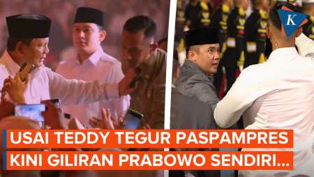 Setelah Mayor Teddy, Giliran Prabowo Sendiri yang Tegur Paspampres...