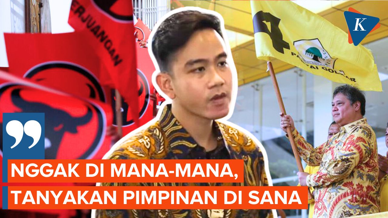 Ditanya Status Kader di PDI-P atau Golkar, Gibran : Enggak Di Mana-Mana