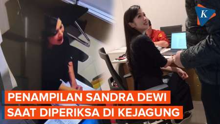 Penampilan Sandra Dewi Saat Jalani Pemeriksaan Lanjutan Kejagung