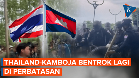 Tentara Thailand-Demonstran Kamboja Bentrok di Perbatasan