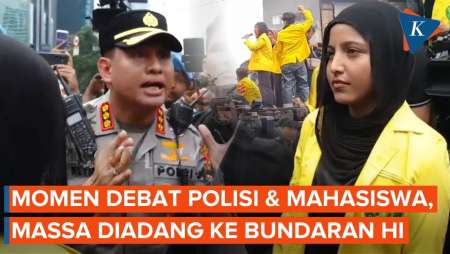Perdebatan Polisi Dan Mahasiswa, Siapa Yang Terganggu Aksi Demo BEM UI?