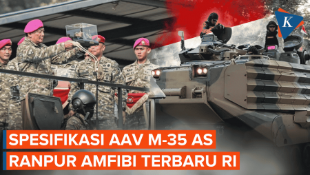 Kehebatan AAV M-35 Kendaraan Tempur Amfibi Baru Korps Marinir Dari AS