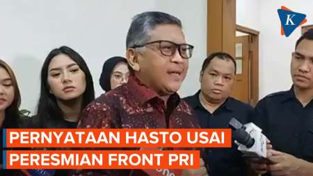 [FULL] Pernyataan Hasto Kristiyanto usai Peresmian Front Penyelamat Reformasi Indonesia